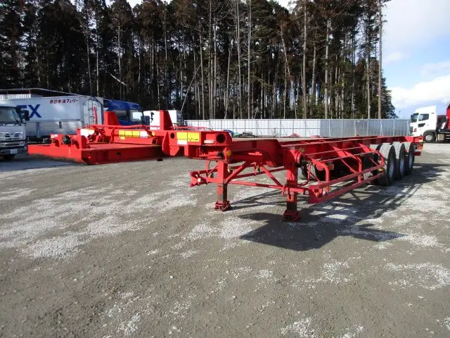 ナンバー付 40/42FT兼用3軸シャシ リフトアクスル(後軸残し) 第五輪10,680㎏以上の画像1