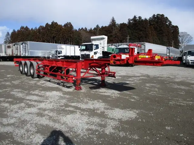 ナンバー付 40/42FT兼用3軸シャシ リフトアクスル(後軸残し) 第五輪10,680㎏以上の画像3