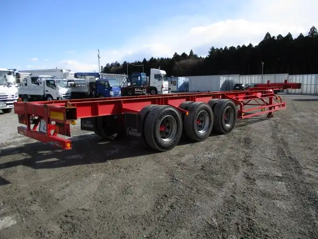 ナンバー付 40/42FT兼用3軸シャシ リフトアクスル(後軸残し) 第五輪10,680㎏以上の画像4