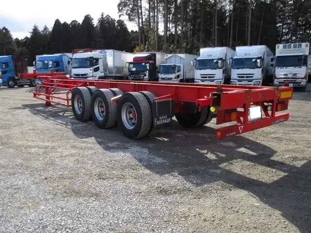 ナンバー付 40/42FT兼用3軸シャシ リフトアクスル(後軸残し) 第五輪10,680㎏以上の画像6