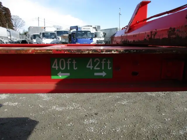 ナンバー付 40/42FT兼用3軸シャシ リフトアクスル(後軸残し) 第五輪10,680㎏以上の画像8
