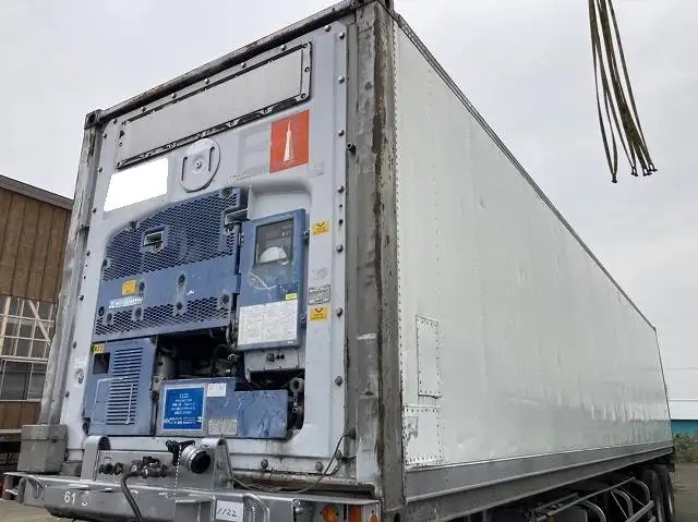 40FT冷凍コンテナ 床:T型キーストン ラッシング2段の画像1