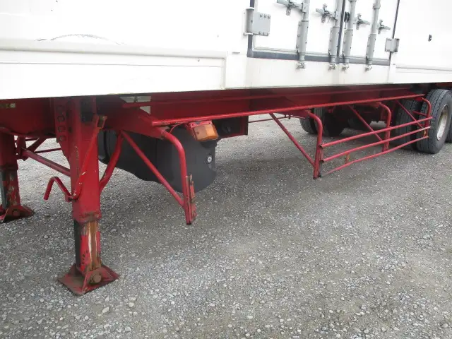 ナンバー付 平成19年 40FT2軸冷凍コンテナシャシSET キーストン ジョロダー4列 リーフサス 横ドア 積載24,000㎏ 第五輪荷重9,000㎏以上の画像14