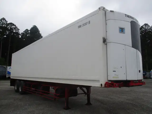 ナンバー付 平成19年 40FT2軸冷凍コンテナシャシSET キーストン ジョロダー4列 リーフサス 横ドア 積載24,000㎏ 第五輪荷重9,000㎏以上の画像3