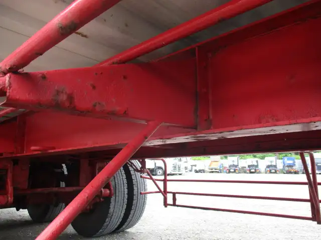 ナンバー付 平成19年 40FT2軸冷凍コンテナシャシSET キーストン ジョロダー4列 リーフサス 横ドア 積載24,000㎏ 第五輪荷重9,000㎏以上の画像23