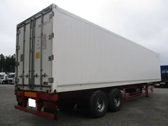 ナンバー付 平成19年 40FT2軸冷凍コンテナシャシSET キーストン ジョロダー4列 リーフサス 横ドア 積載24,000㎏ 第五輪荷重9,000㎏以上の画像5