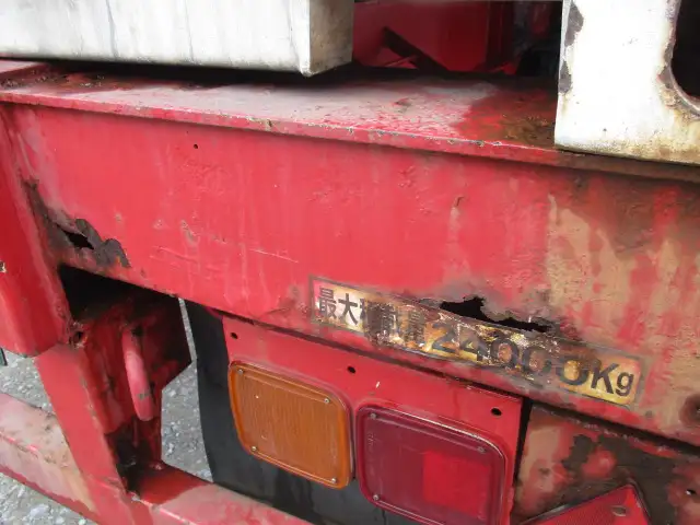 ナンバー付 平成19年 40FT2軸冷凍コンテナシャシSET キーストン ジョロダー4列 リーフサス 横ドア 積載24,000㎏ 第五輪荷重9,000㎏以上の画像47