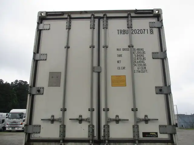 ナンバー付 平成19年 40FT2軸冷凍コンテナシャシSET キーストン ジョロダー4列 リーフサス 横ドア 積載24,000㎏ 第五輪荷重9,000㎏以上の画像51