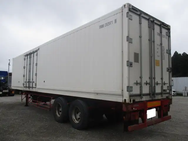 ナンバー付 平成19年 40FT2軸冷凍コンテナシャシSET キーストン ジョロダー4列 リーフサス 横ドア 積載24,000㎏ 第五輪荷重9,000㎏以上の画像7