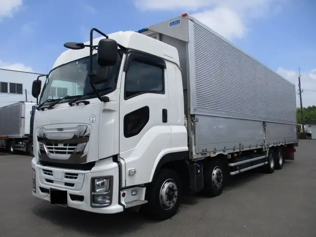 H31年 いすゞ 4軸低床ウィング エアサス 積載:13800㎏ 距離:33.7万㎞ 380馬力 MT7速の画像1