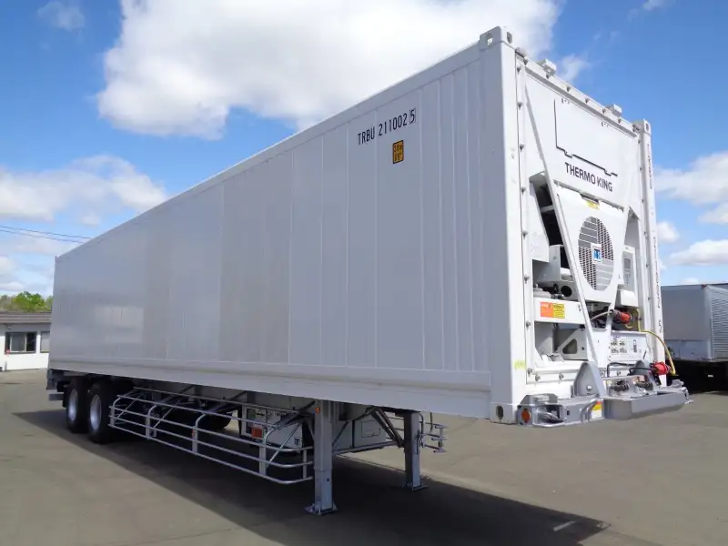 H18年　トレクス　40FT2軸冷凍コンテナシャシSET　積載：24000㎏　リーフサス　　の画像3