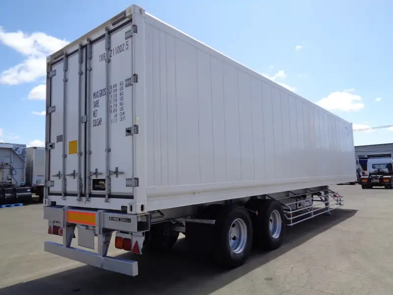 H18年　トレクス　40FT2軸冷凍コンテナシャシSET　積載：24000㎏　リーフサス　　の画像5