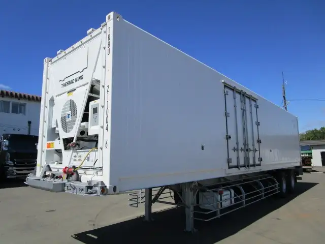 H18年　トレクス　40FT2軸冷凍コンテナシャシSET　積載：24000㎏　リーフサス　　の画像1