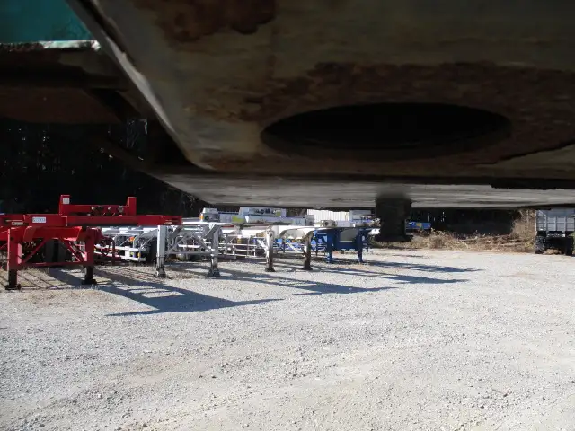 車検付(R8.4)平成29年 東邦 12m3軸フラットトレーラー スーパーシングル エアサス リフトアクスル後軸残し 積載:28500㎏ 第五輪荷重:10,720㎏以上 の画像11