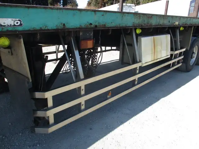 車検付(R8.4)平成29年 東邦 12m3軸フラットトレーラー スーパーシングル エアサス リフトアクスル後軸残し 積載:28500㎏ 第五輪荷重:10,720㎏以上 の画像13