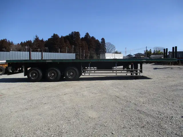 車検付(R8.4)平成29年 東邦 12m3軸フラットトレーラー スーパーシングル エアサス リフトアクスル後軸残し 積載:28500㎏ 第五輪荷重:10,720㎏以上 の画像4