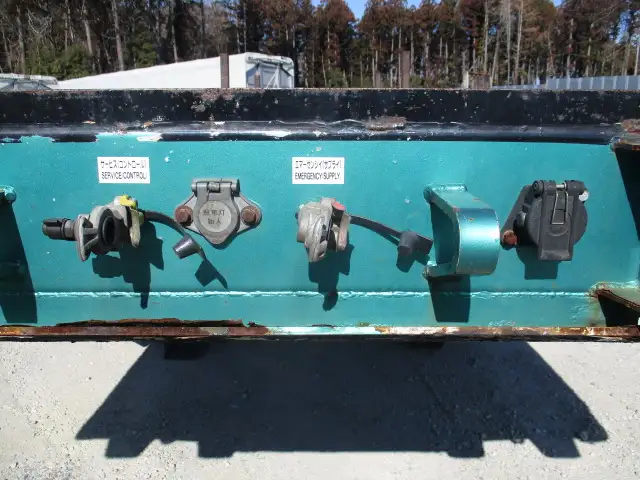 車検付(R8.4)平成29年 東邦 12m3軸フラットトレーラー スーパーシングル エアサス リフトアクスル後軸残し 積載:28500㎏ 第五輪荷重:10,720㎏以上 の画像9