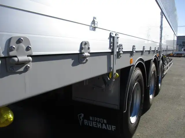 14m3軸ウイングトレーラー ダブルタイヤ リフトアクスル中軸残し 積載26,100kg 第五輪荷重11,130kg以上の画像22