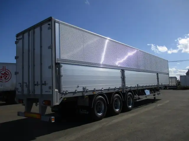 14m3軸ウイングトレーラー ダブルタイヤ リフトアクスル中軸残し 積載26,100kg 第五輪荷重11,130kg以上の画像5