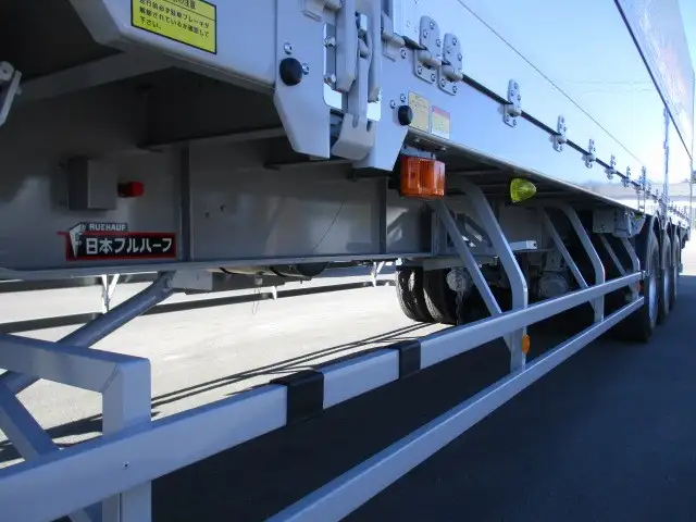 14m3軸ウイングトレーラー ダブルタイヤ リフトアクスル中軸残し 積載26,100kg 第五輪荷重11,130kg以上の画像9