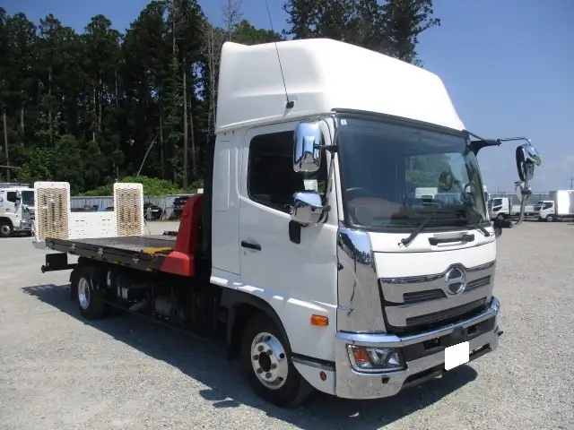 ★車検付R8.7.6迄★　令和2年　日野　4t積載車　フルフラット！　ハイルーフ積載：2,250㎏　距離：136,000㎞　上物：極東開発　ウィンチ　Rc付き　の画像3