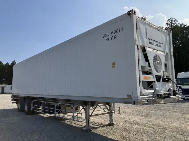 ☆車検付き(R7.7.16)☆ 令和3年 40FT2軸コンテナシャシ冷凍コンテナSET 冷凍機:サーモキング 積載:24,000㎏の画像3