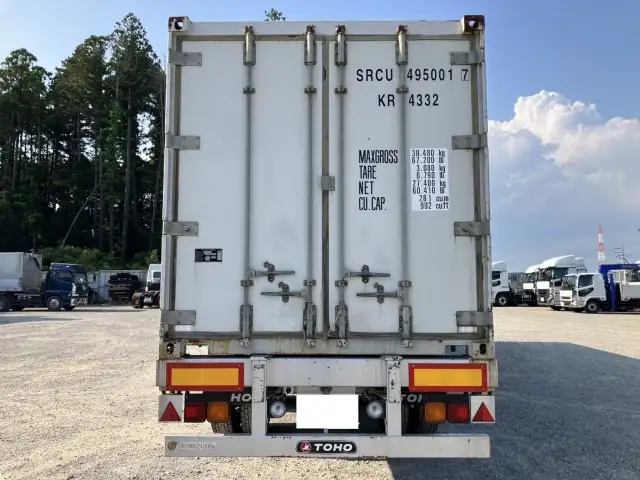 ☆車検付き(R7.7.16)☆ 令和3年 40FT2軸コンテナシャシ冷凍コンテナSET 冷凍機:サーモキング 積載:24,000㎏の画像6