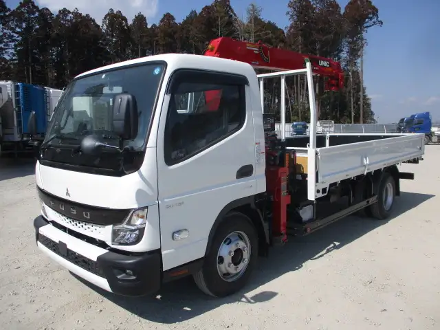 令和05年02月中古小型クレーン付三菱ふそうキャンターの画像1