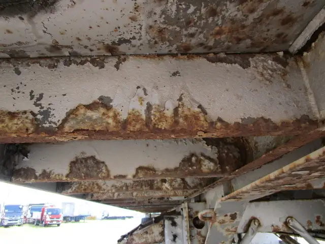 平成8年 フルハーフ 39FT2軸コンテナシャシ+冷凍コンテナセット リーフサス 冷凍機:サーモキング 積載:24,000㎏ 第五輪:8,900㎏の画像13