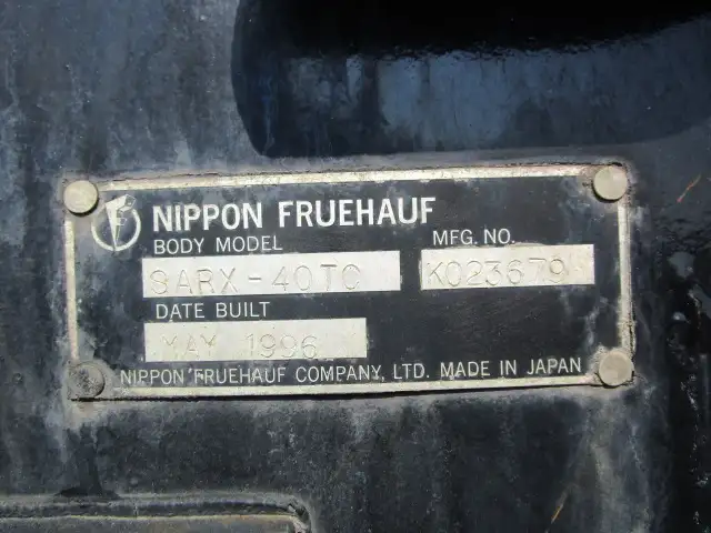 平成8年 フルハーフ 39FT2軸コンテナシャシ+冷凍コンテナセット リーフサス 冷凍機:サーモキング 積載:24,000㎏ 第五輪:8,900㎏の画像30