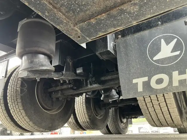 ナンバー付 令和3年 東邦 12M3軸フラットトレーラー リフトアクスル(後後軸残し) 積載:27,700㎏ 第五輪:10,400㎏以上の画像17