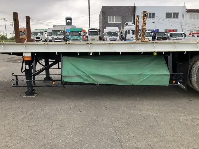 ナンバー付 令和3年 東邦 12M3軸フラットトレーラー リフトアクスル(後後軸残し) 積載:27,700㎏ 第五輪:10,400㎏以上の画像35