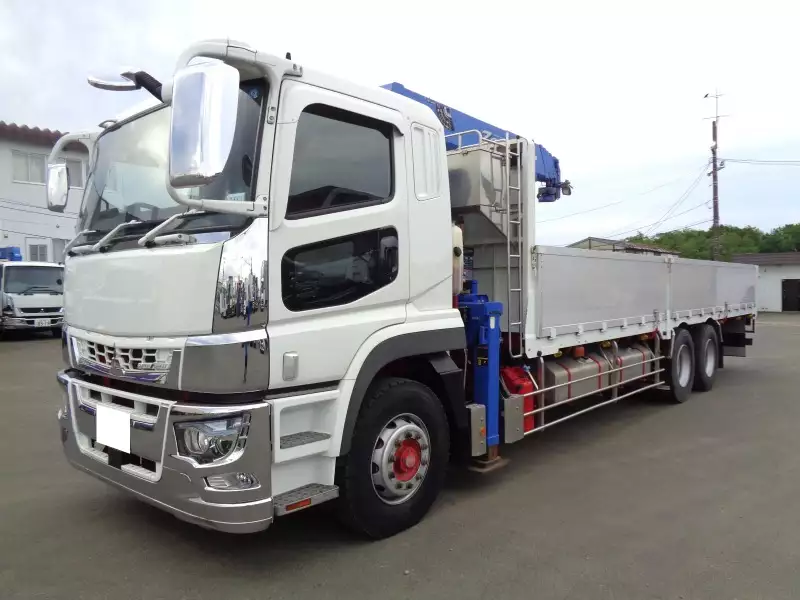 令和01年/平成31年02月中古大型クレーン付三菱ふそうスーパーグレートの画像1