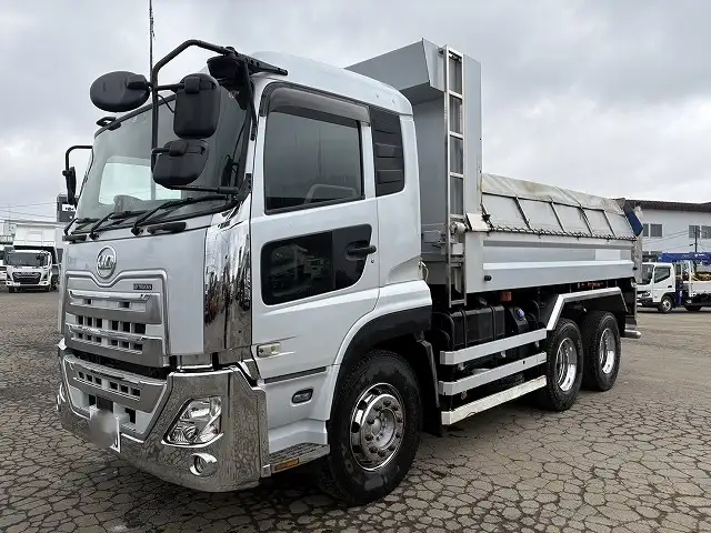 ☆車検付き(R7.10.16)☆ 令和1年 UD 大型極東製ダンプ カスタム 420馬力 電動コボレーン H/L6速 積載:8,600㎏ 距離:19.7万㎞の画像1