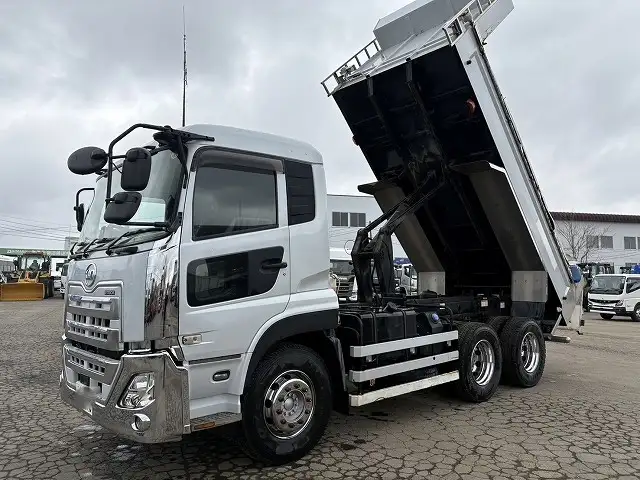 ☆車検付き(R7.10.16)☆ 令和1年 UD 大型極東製ダンプ カスタム 420馬力 電動コボレーン H/L6速 積載:8,600㎏ 距離:19.7万㎞の画像27