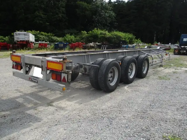 ナンバー付 平成31年 東邦 40FT3軸コンテナシャシ リーフサス 積載:30,480kg 第五輪:10,830㎏以上の画像5