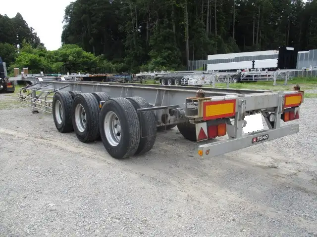 ナンバー付 平成31年 東邦 40FT3軸コンテナシャシ リーフサス 積載:30,480kg 第五輪:10,830㎏以上の画像7