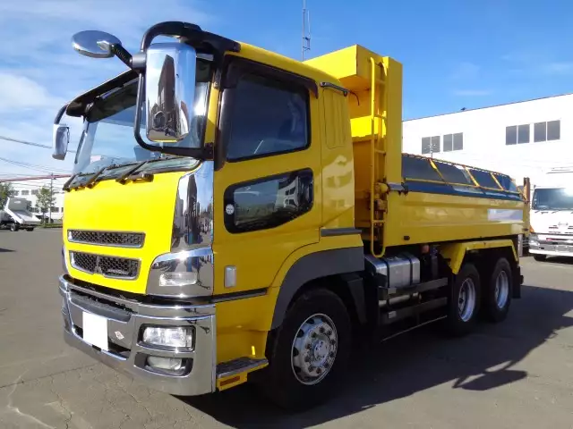 平成25年10月中古大型ダンプ三菱ふそうスーパーグレートの画像1