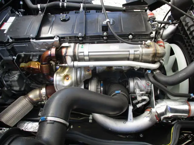 令和5年　三菱　4軸低床　冷蔵冷凍車　394馬力　AT　積載12,700㎏　菱重　2エバ　スタンバイ付の画像49