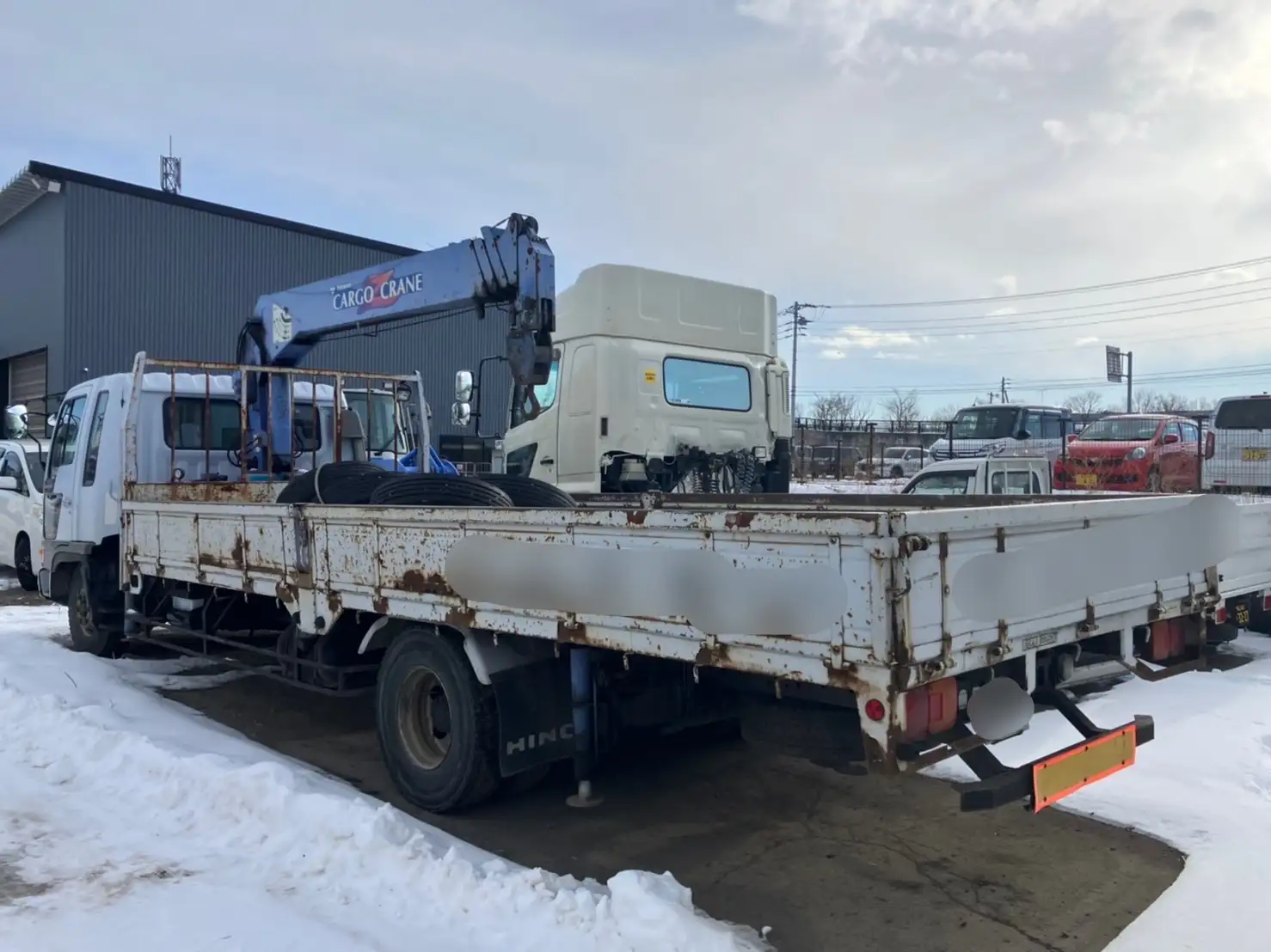 平成08年07月中古中型クレーン付日野レンジャーの画像2