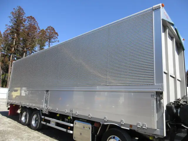 車検付(R6.7)令和3年 いすゞ 低床4軸ウィング 距離:21万㎞ 380馬力 MT 積載:14,200kg バックモニター ETC2.0 ナビの画像24