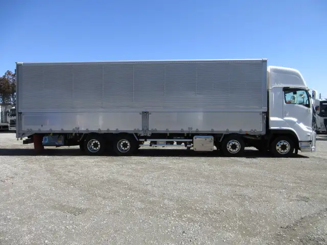 車検付(R6.7)令和3年 いすゞ 低床4軸ウィング 距離:21万㎞ 380馬力 MT 積載:14,200kg バックモニター ETC2.0 ナビの画像4