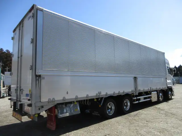 車検付(R6.7)令和3年 いすゞ 低床4軸ウィング 距離:21万㎞ 380馬力 MT 積載:14,200kg バックモニター ETC2.0 ナビの画像5