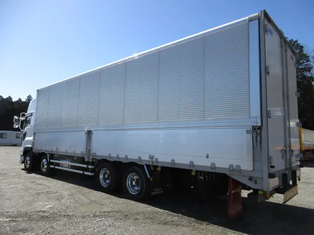 車検付(R6.7)令和3年 いすゞ 低床4軸ウィング 距離:21万㎞ 380馬力 MT 積載:14,200kg バックモニター ETC2.0 ナビの画像7