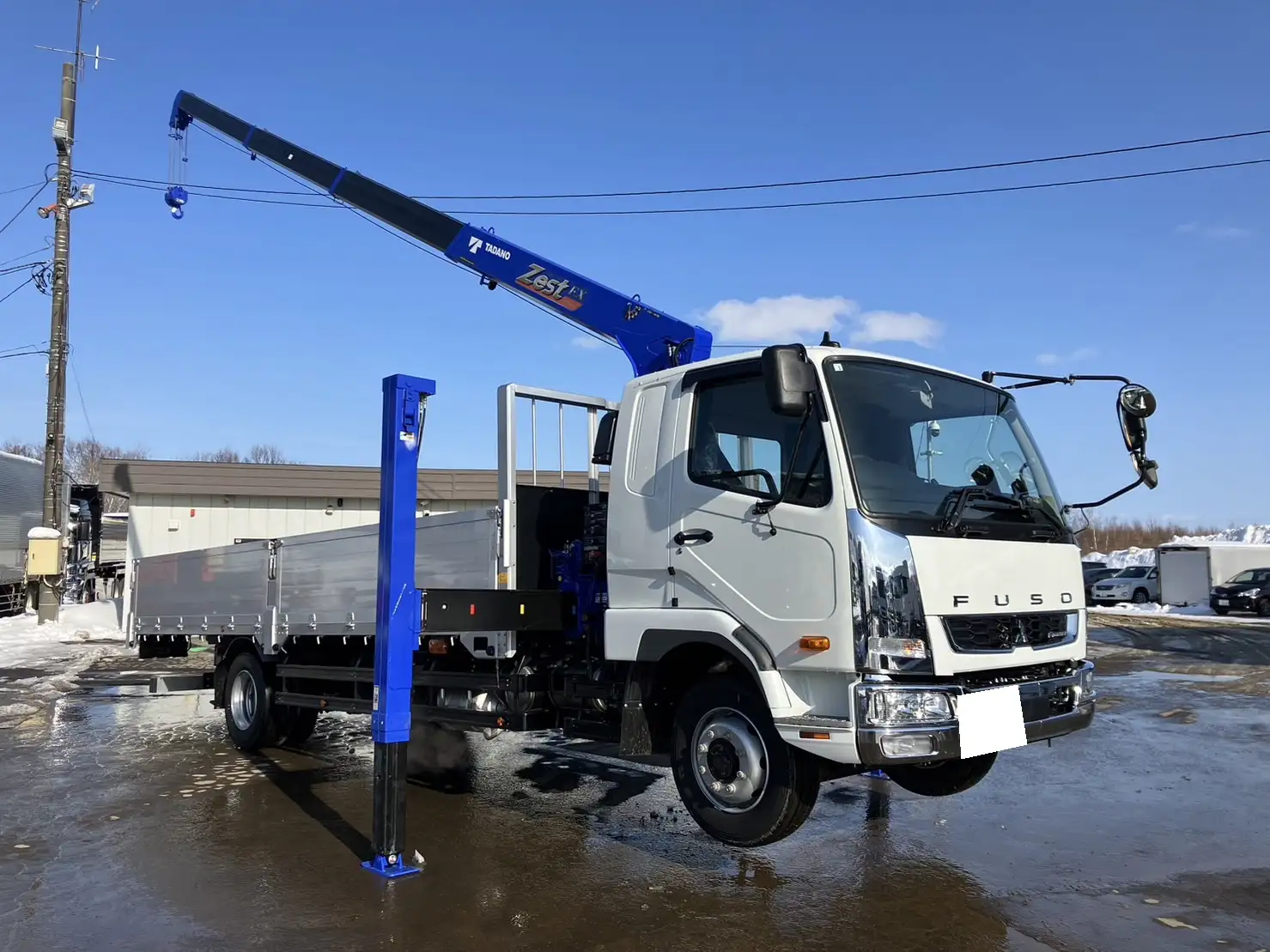 【荷台L6500‼】☆車検付き(R6.12.25)☆　令和5年　三菱　増トンセルフクレーン　タダノ4段　ラジコン　240馬力　MT 　リーフサス　積載：7,100㎏　距離：1000㎞以下　の画像11