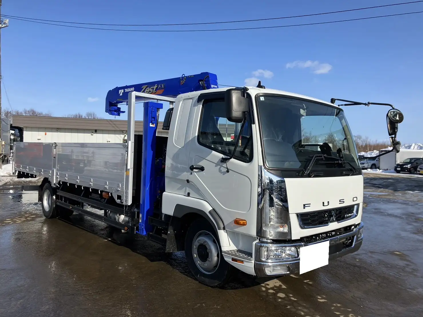 【荷台L6500‼】☆車検付き(R6.12.25)☆ 令和5年 三菱 増トンセルフクレーン タダノ4段 ラジコン 240馬力 MT リーフサス 積載:7,100㎏ 距離:1000㎞以下 の画像3