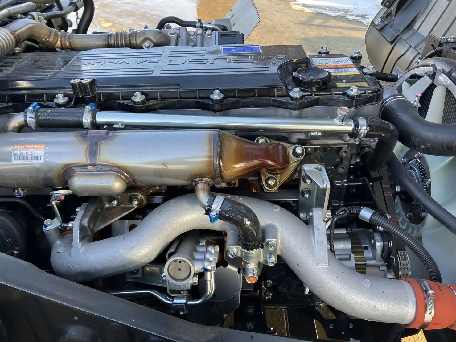 【荷台L6500‼】☆車検付き(R6.12.25)☆　令和5年　三菱　増トンセルフクレーン　タダノ4段　ラジコン　240馬力　MT 　リーフサス　積載：7,100㎏　距離：1000㎞以下　の画像53