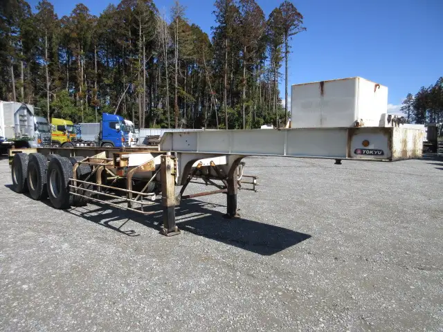 ナンバー付 平成20年 20FTコンテナシャシ 3軸リーフサスの画像3