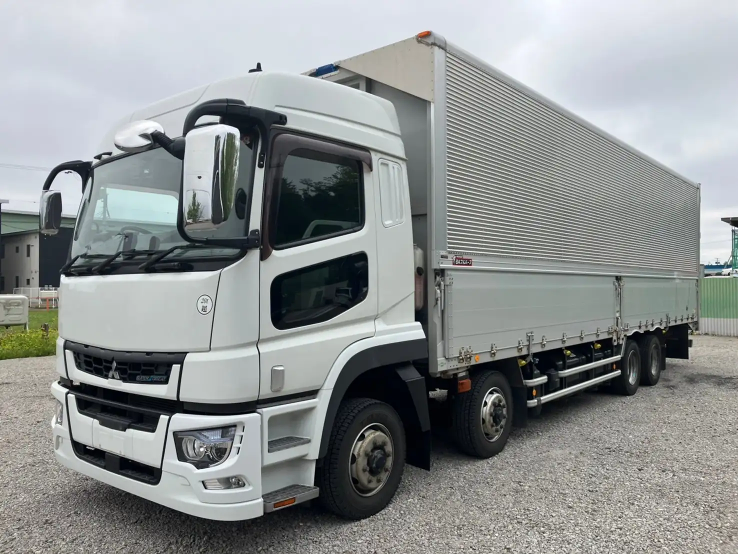 【車検付 令和6年8月】平成30年 三菱 4軸低床ドライウイング エアサス ハイルーフ AT 積載:13,800kgの画像1