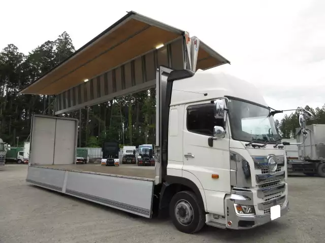 車検付(R7.4)平成30年 日野 低床4軸ウィング 380馬力 MT 積載:13,900kg リターダー バックモニター ETC2.0の画像28